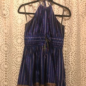 Betsy Johnson silk halter dress